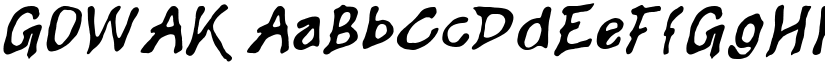 GOWAK font download