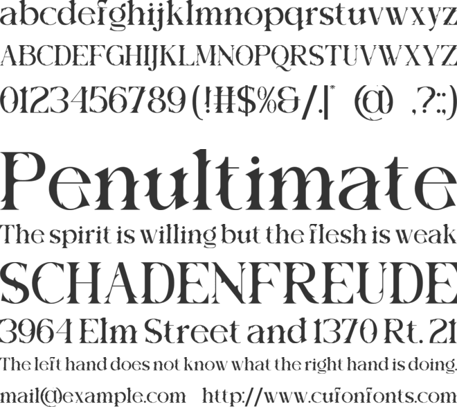 Hotra font preview