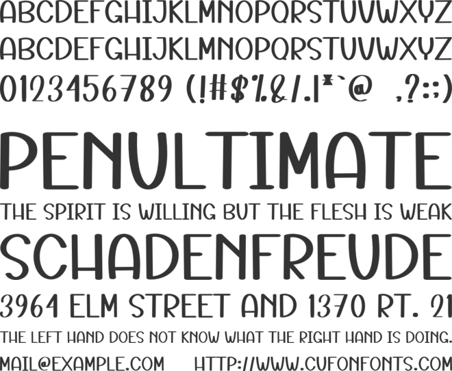 Mama Charm font preview