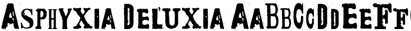 Asphyxia Deluxia font