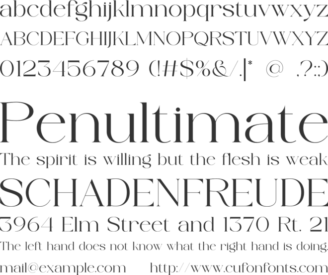Broken Walken font preview