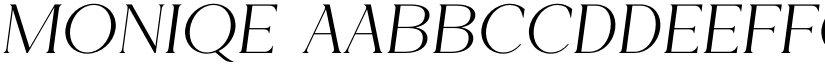 Moniqe font