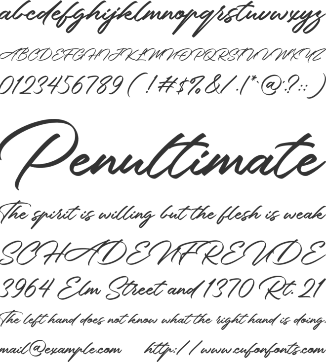 Corbellion font preview