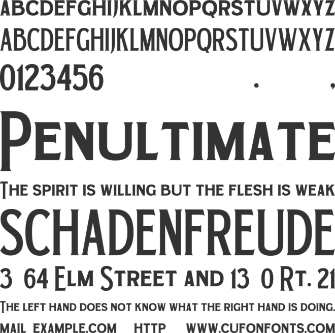 Daksine font preview