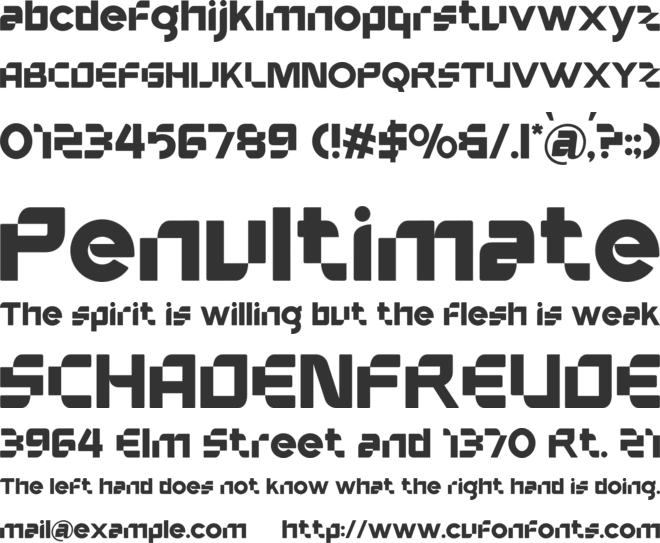 Linkara font preview