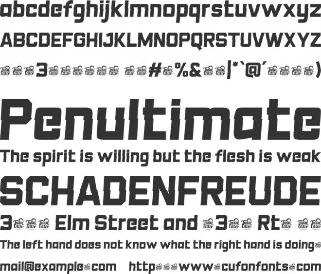 Neo Glitch Trial font preview