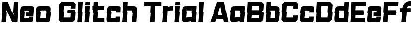 Neo Glitch Trial font download