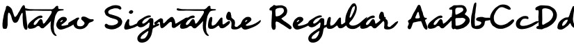Mateo Signature font download