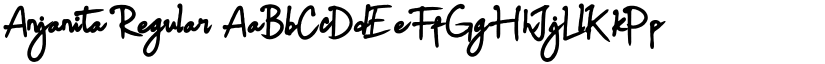 Anjanita font download