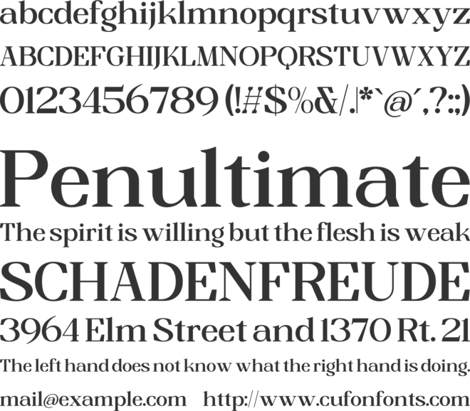 Mindken font preview