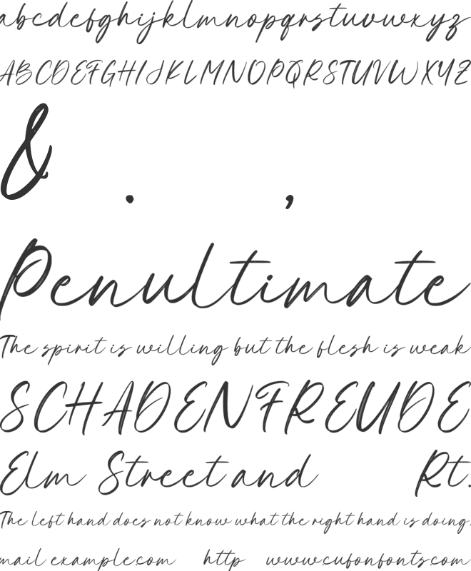 Berawa font preview