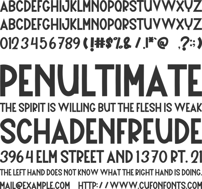 Summer  Sport font preview