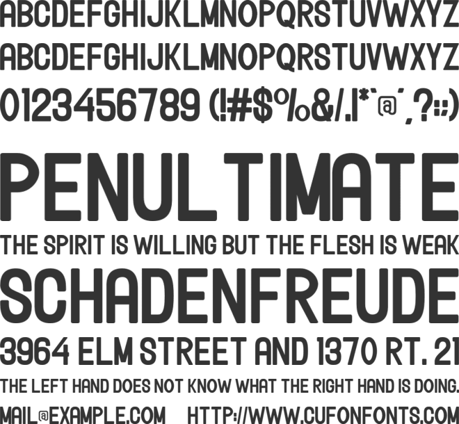 Coffe Break font preview