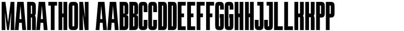 Marathon font