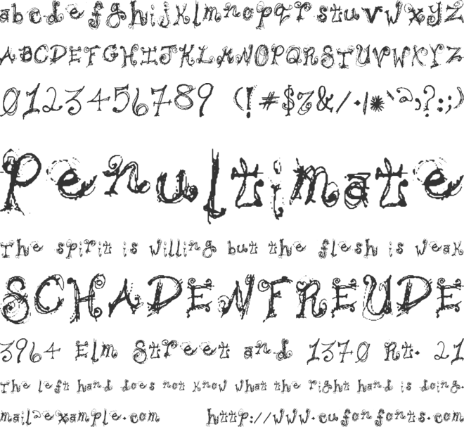 Bipolar Braden font preview