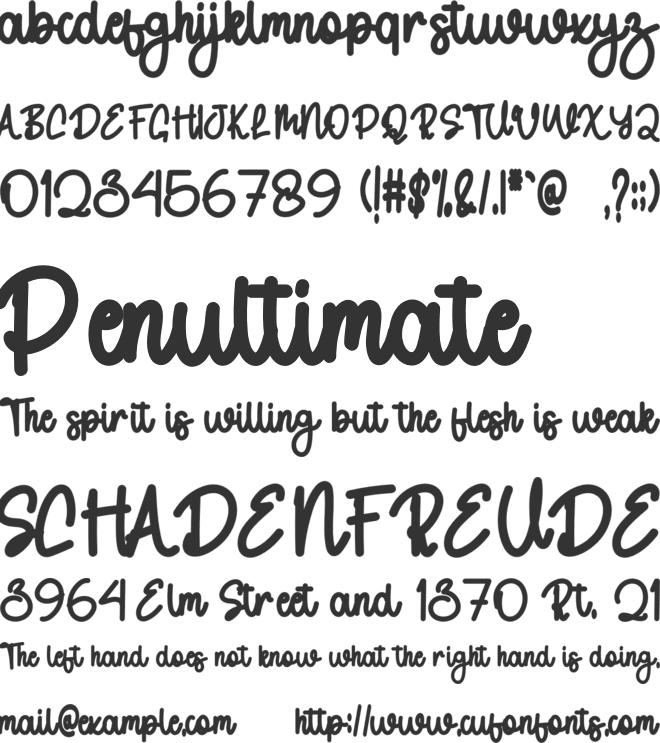 Vocation Halloween font preview