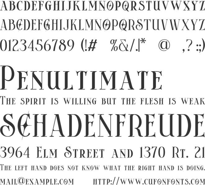 ANOMALE font preview