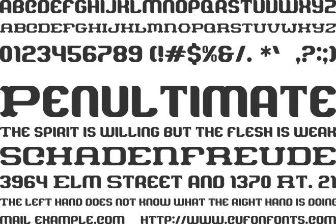 ADREM sanden font preview