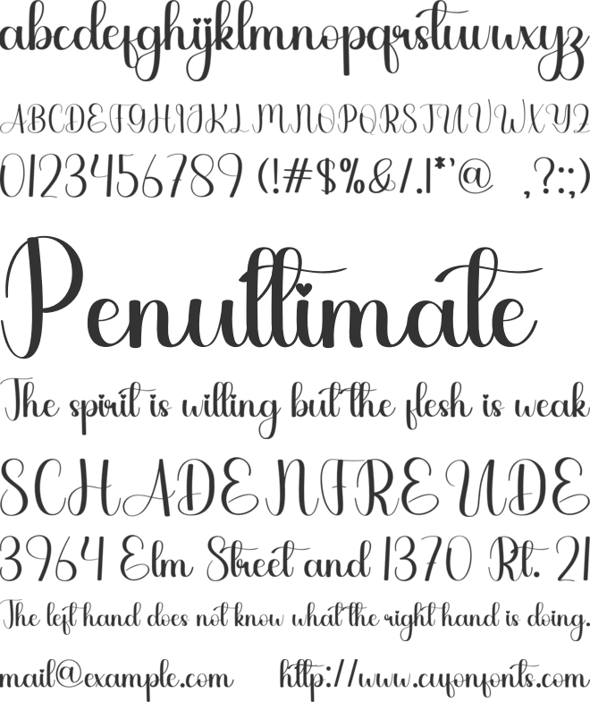 Anatomicali font preview