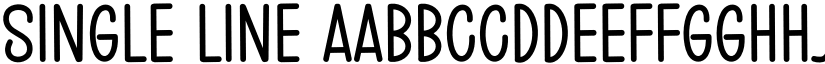 Single Line font download