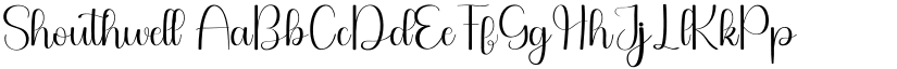 Shouthwell font
