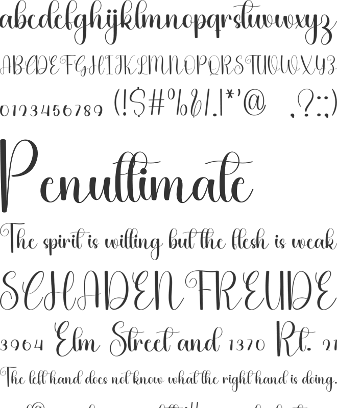Autumn Lovers font preview
