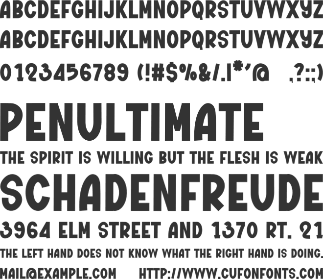 Ghost Night font preview