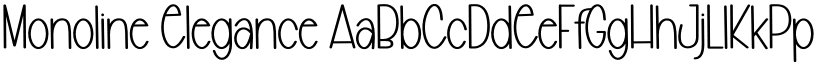 Monoline Elegance font