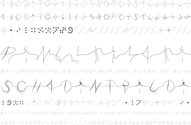 Alien Secret font preview