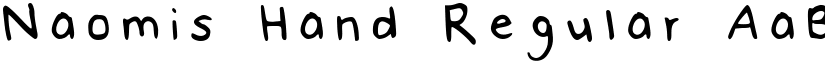Naomis Hand Regular font
