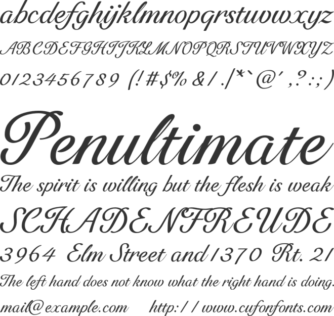 HFPoet font preview
