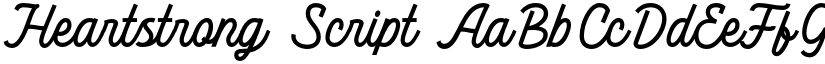 Heartstrong Script font
