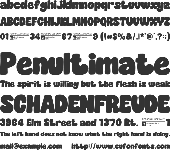 Nice Gourmet Trial font preview