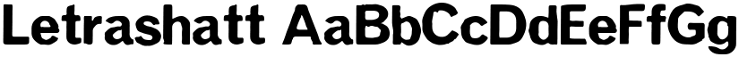 Letrashatt font
