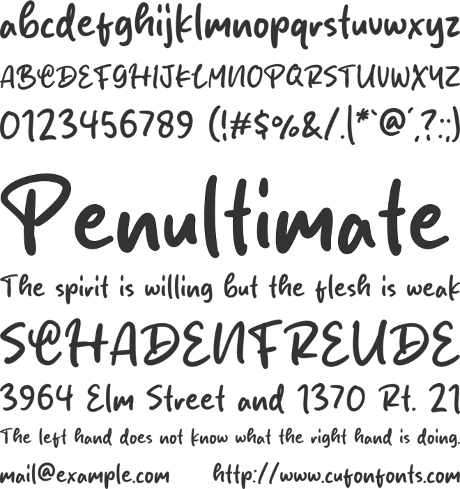 Burger Steak font preview