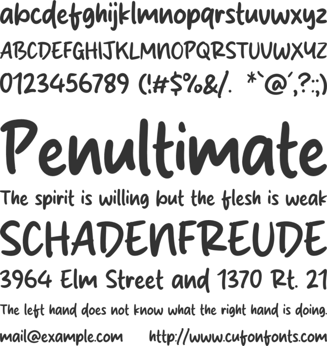 Shopia Bilqis font preview
