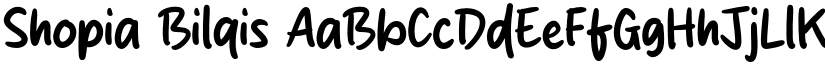 Shopia Bilqis font download