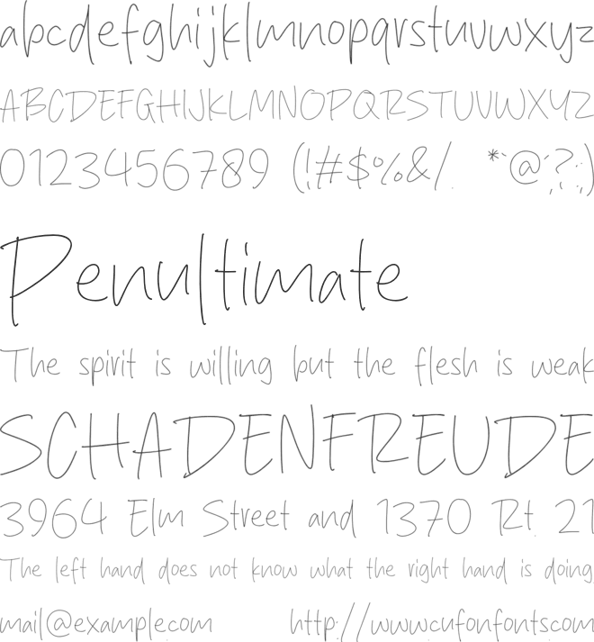 Silver Honey font preview