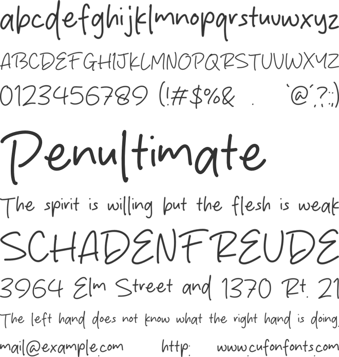 Brilliant Moment font preview