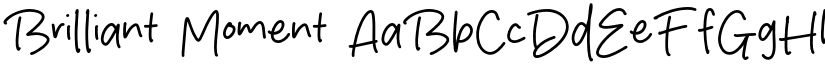 Brilliant Moment font download