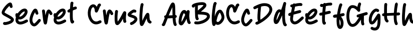 Secret Crush font download