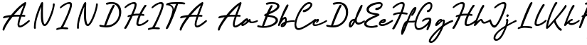 ANINDHITA font download