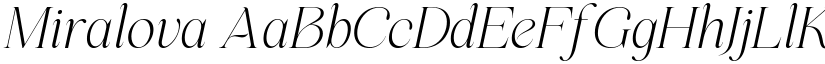 Miralova font