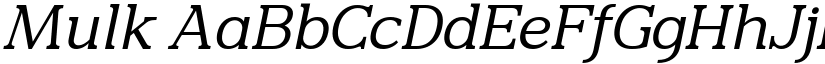 Mulk font