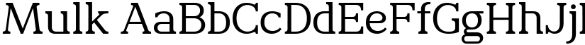Mulk font