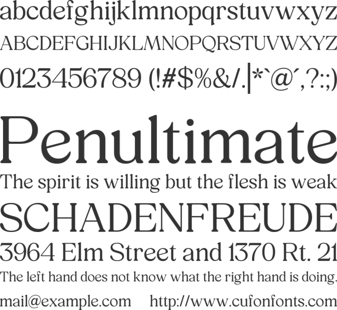 Brado Quena font preview