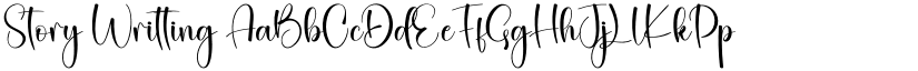 Story Writting font download