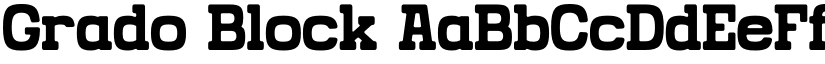 Grado Block font download