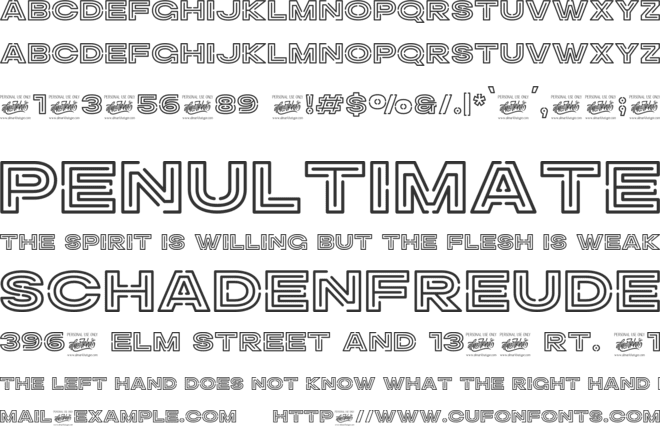 Leegione font preview