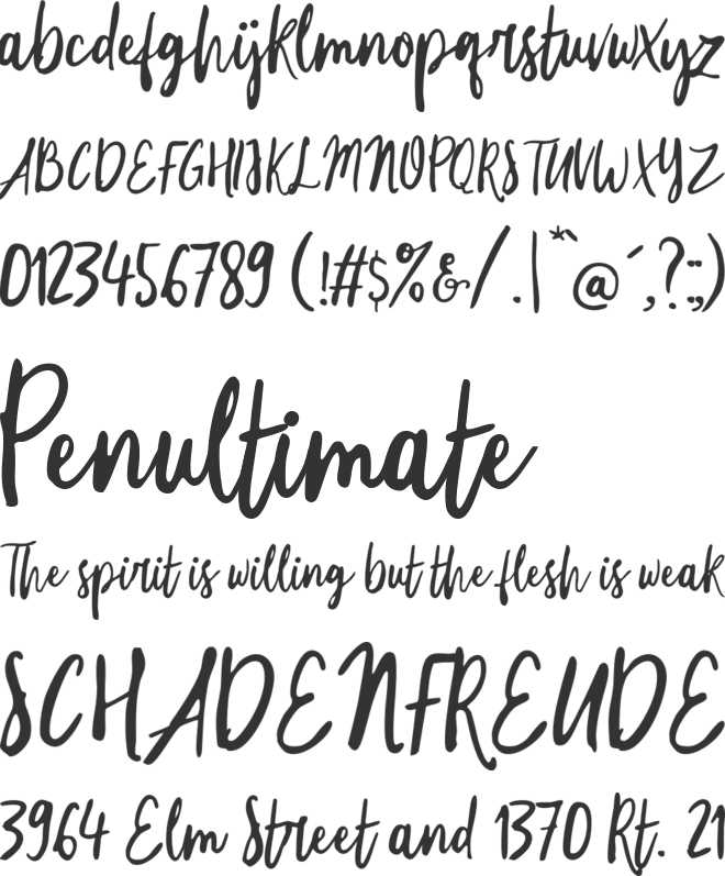 Great Harvest font preview